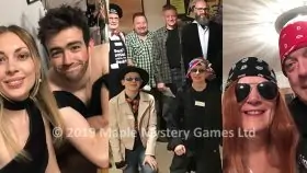 Costumes from different 90s murder mystery parties