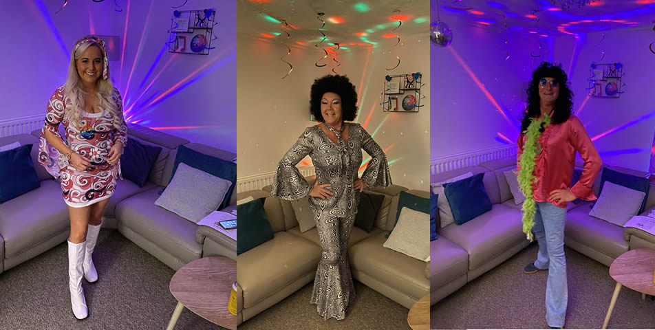 Aileen's disco mystery party