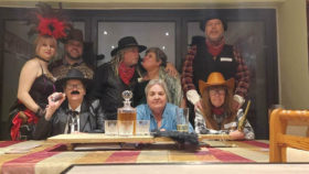 Amanda's wild west murder mystery party - group photo