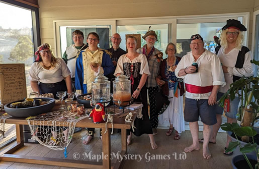 Cate's 'Pirates Plunder and Murder' party