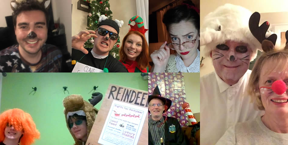 Christmas murder mystery party - customer photos