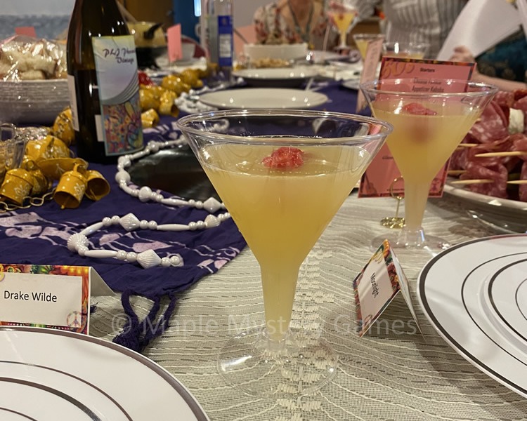 Cocktails at a customer's party