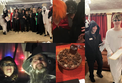 Different murder mystery parties for "Murder at Horror Castle"