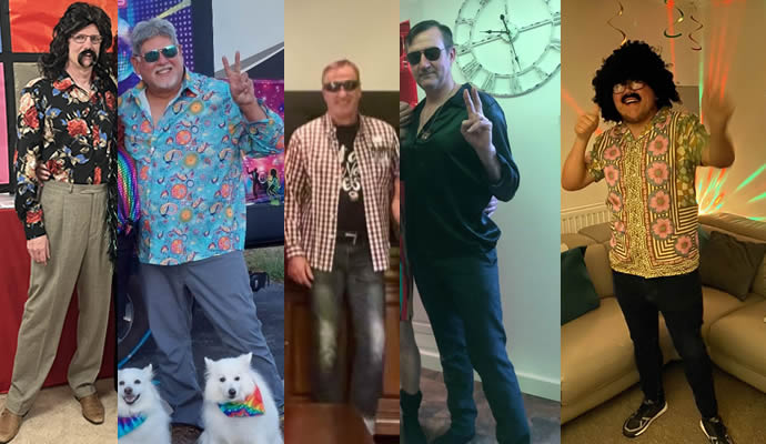 Customer costumes for Don the Dude
