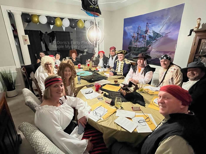 Doris's pirate party - dining table