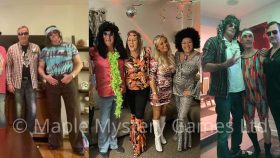 70s and disco fancy dress: three customer parties