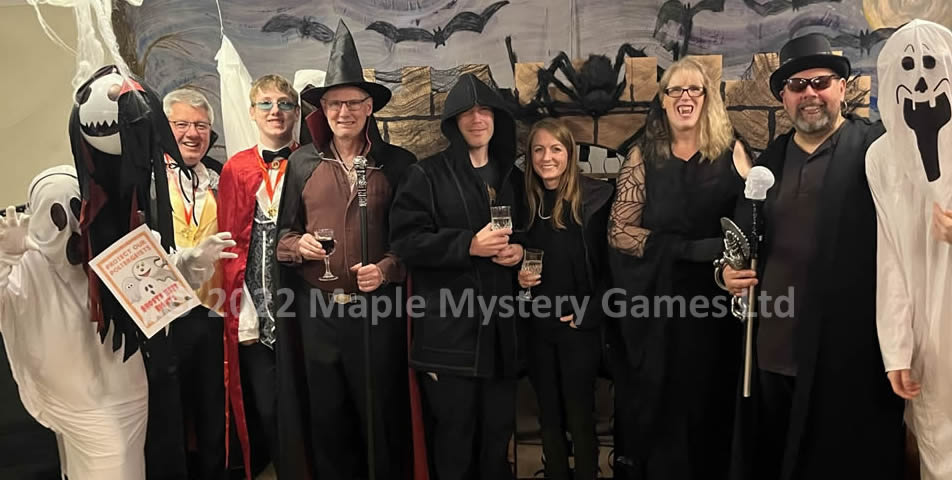 Group photo for our horror party