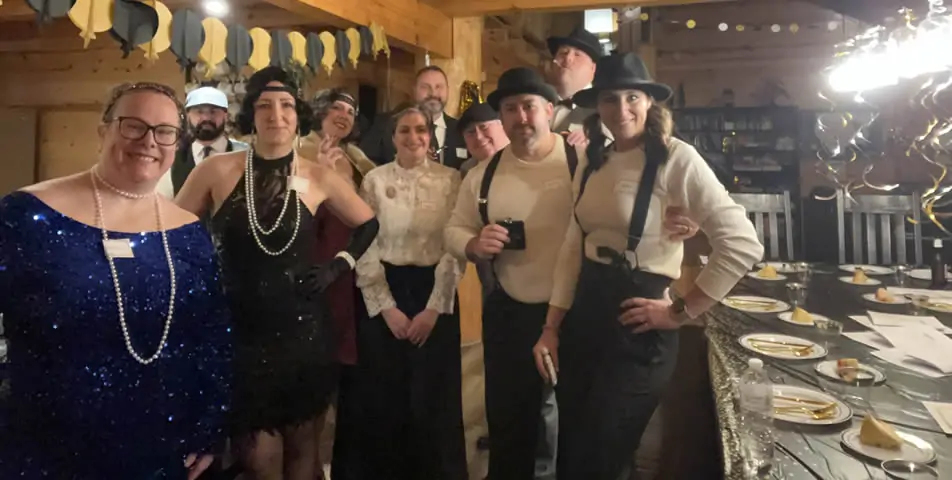 Monuca's speakeasy party - group photo