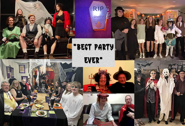 Murder at Horror Castle - some party photos and review snippet
