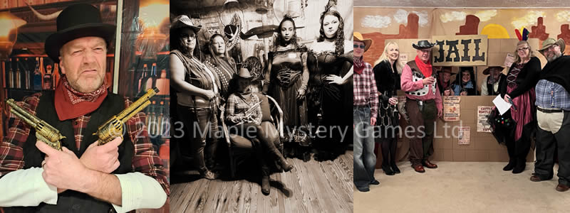 Gallery and featured parties for our "Murder in the Wild West" game