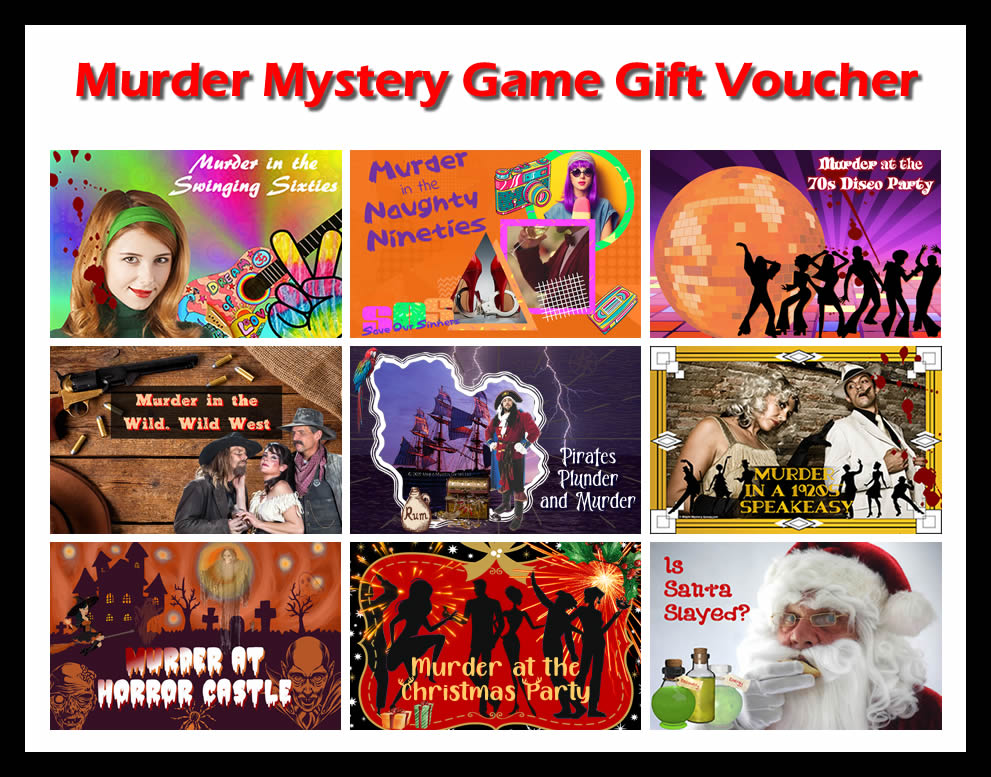 Night of Mystery Gift Card  Murder Mystery Game Gift Card