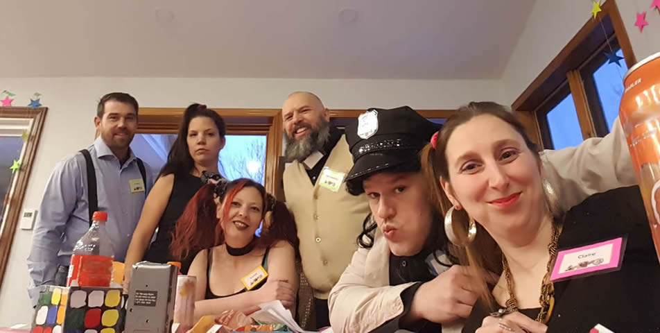 Ashley's Naughty Nineties urder mystery game for 6 players