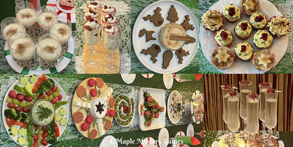 North Pole party food - a make-ahead cold buffet for adults