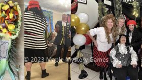 Photos of our pirate mystery game