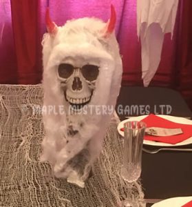 Skull table centerpiece