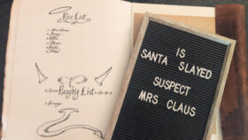 Naughty and Nice Lists in a Spell Book