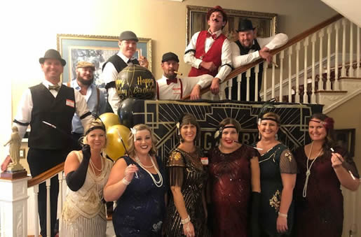 Theresa's 1920s party for 12 players