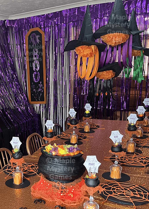 Witchy hats mobile decoration